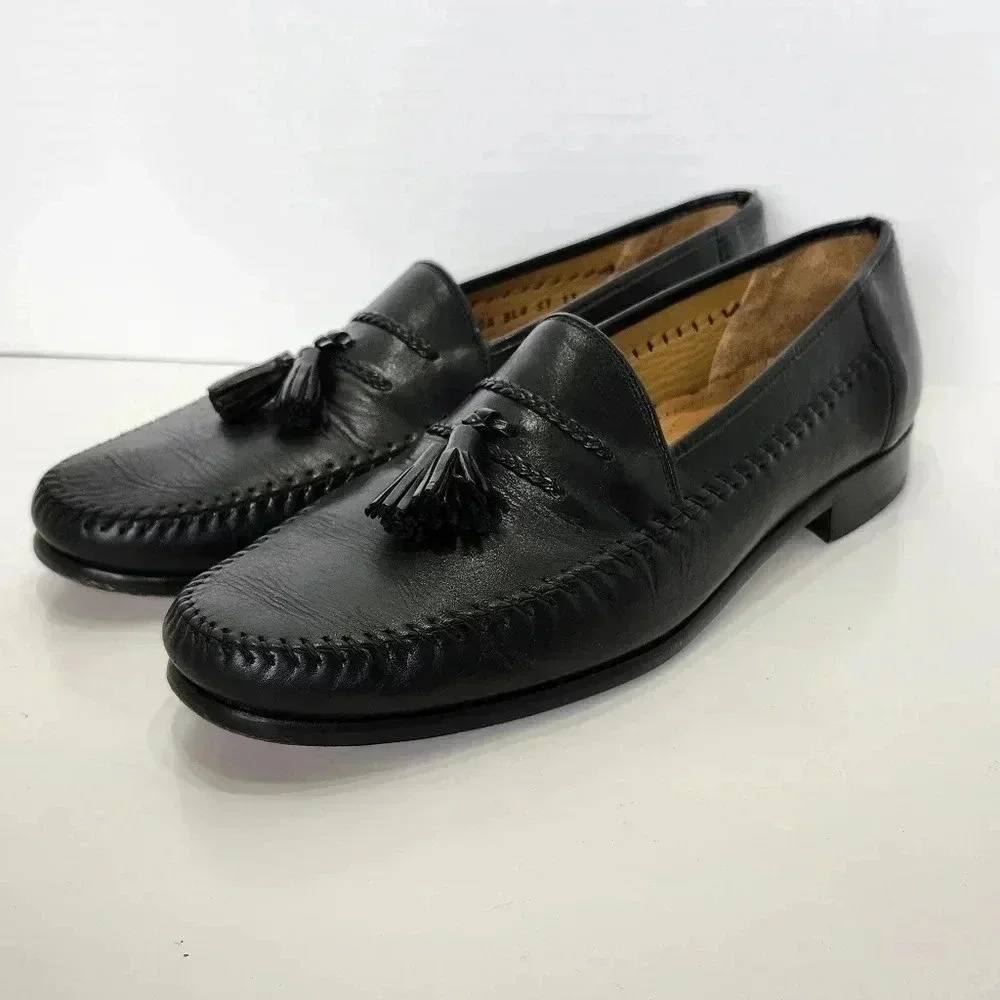 Sandro Moscolini La Vida Men's Size 13 Black Leather Dress Shoes